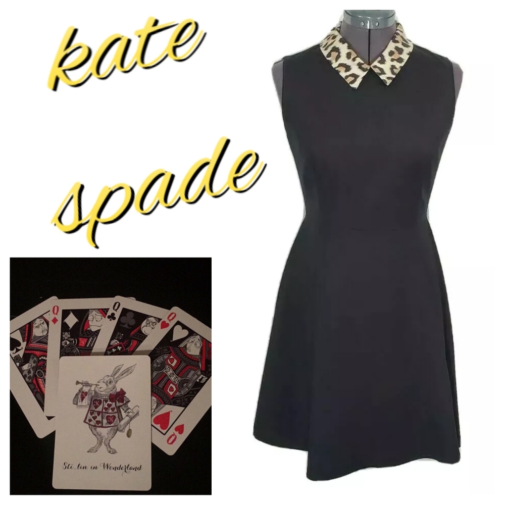 Kate Spade Rissa Fit & Flare Leopard Dress 8 10